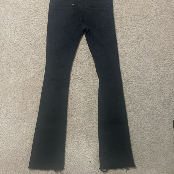Men’s Black Y2K Flared Jeans - Picture 2 of 5